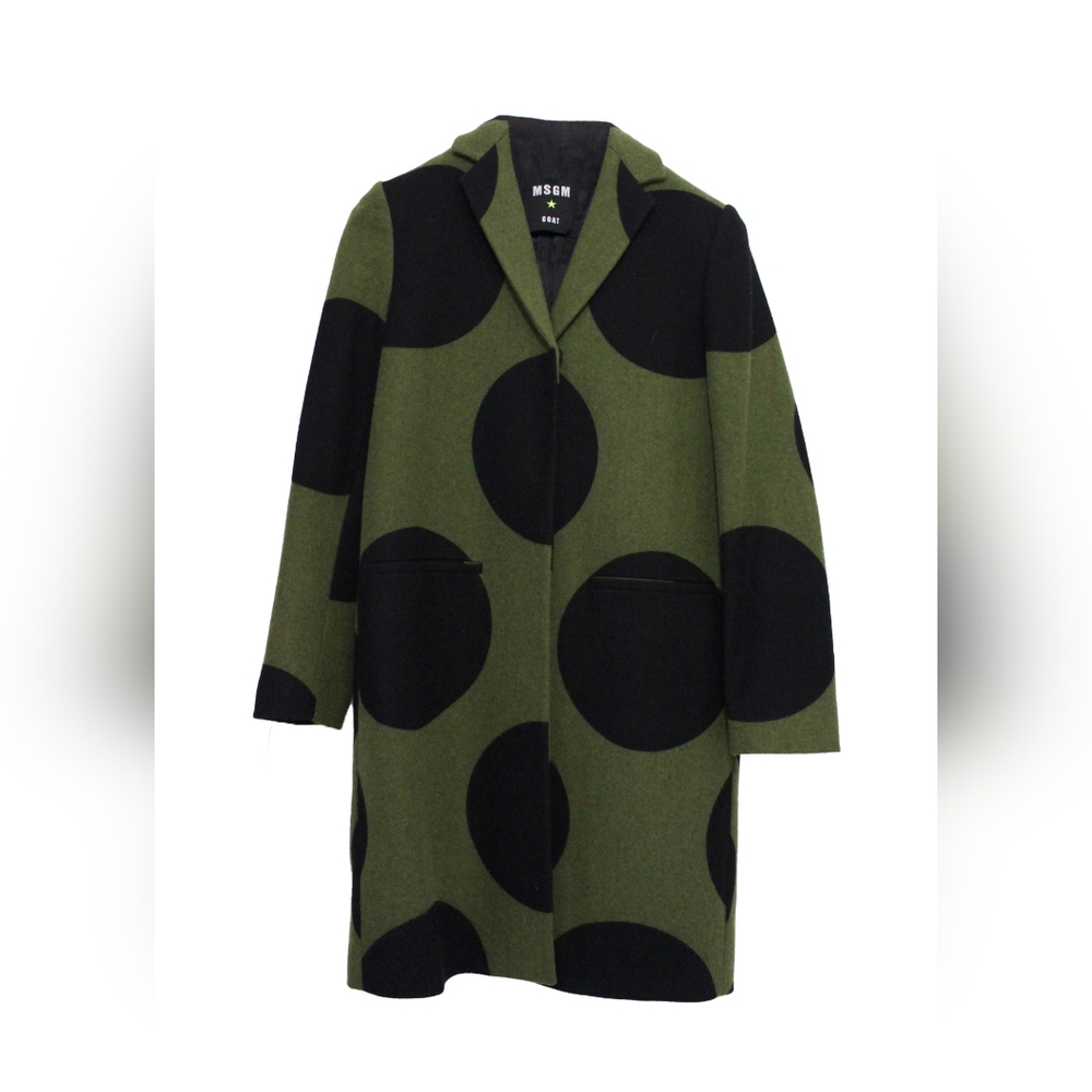 Msgm polka dot coat